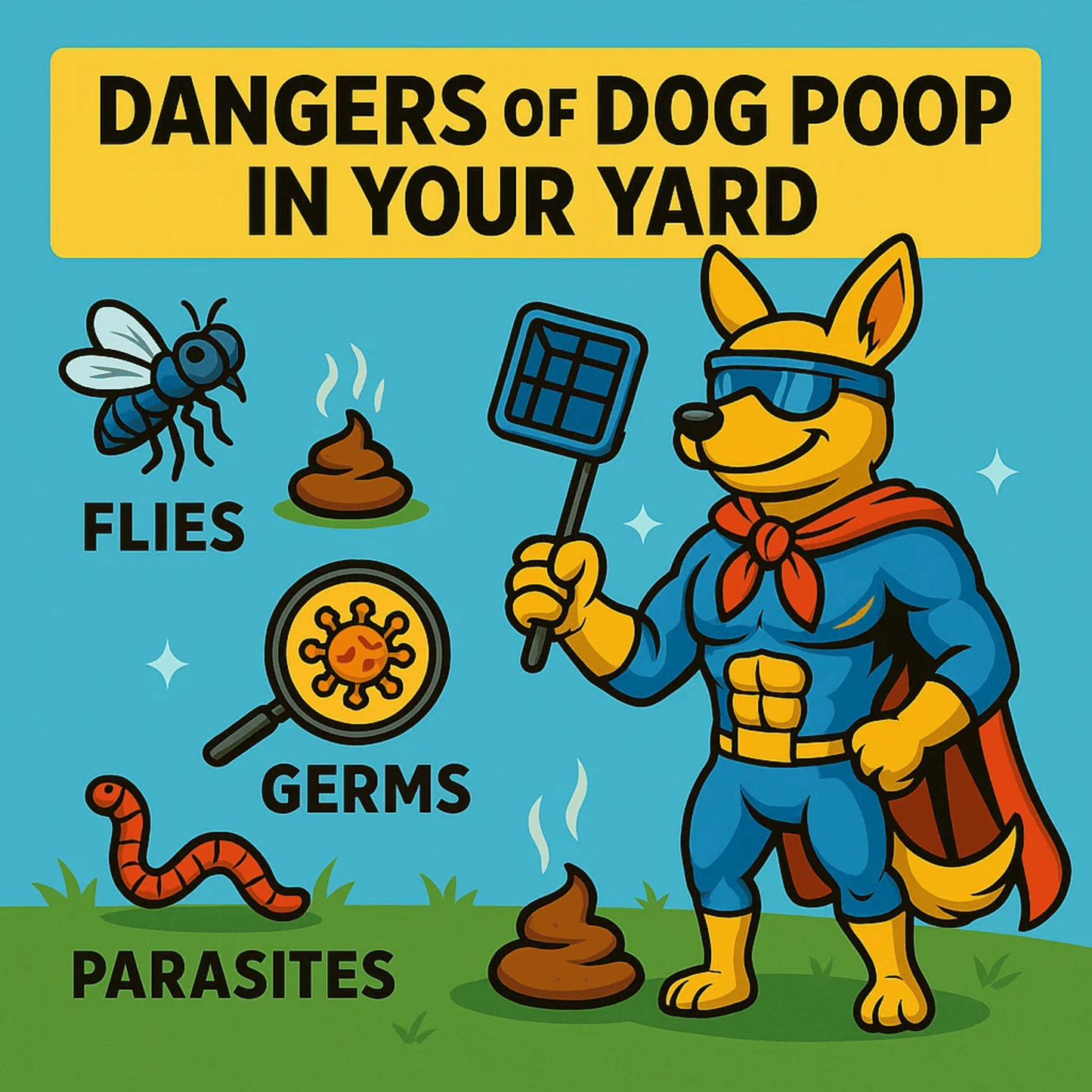 Reliable pet waste removal service near me in Lafayette by Mighty Scoop Force, keeping your lawn spotless.